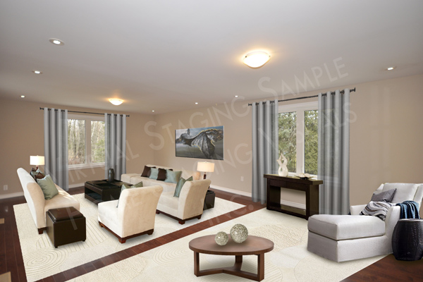 Toronto Virtual Home Staging Living Room 2b